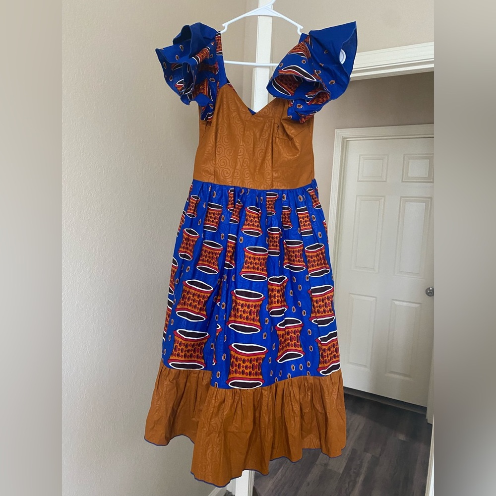 African fabric dress